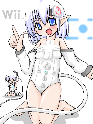 Wiimote-tan and Chibi Wii-tan - 1163769334396